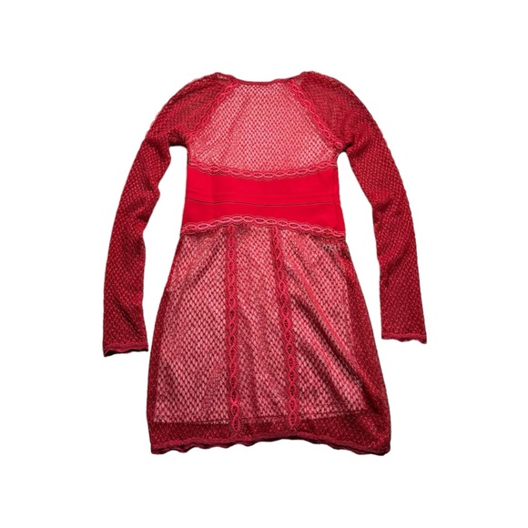 Free People Body Con Lace Mesh Fully Lined Dress - Picture 2 of 5